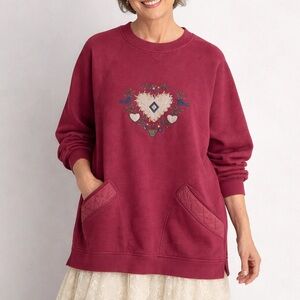 Vintage 90s Embroidered Sweatshirt